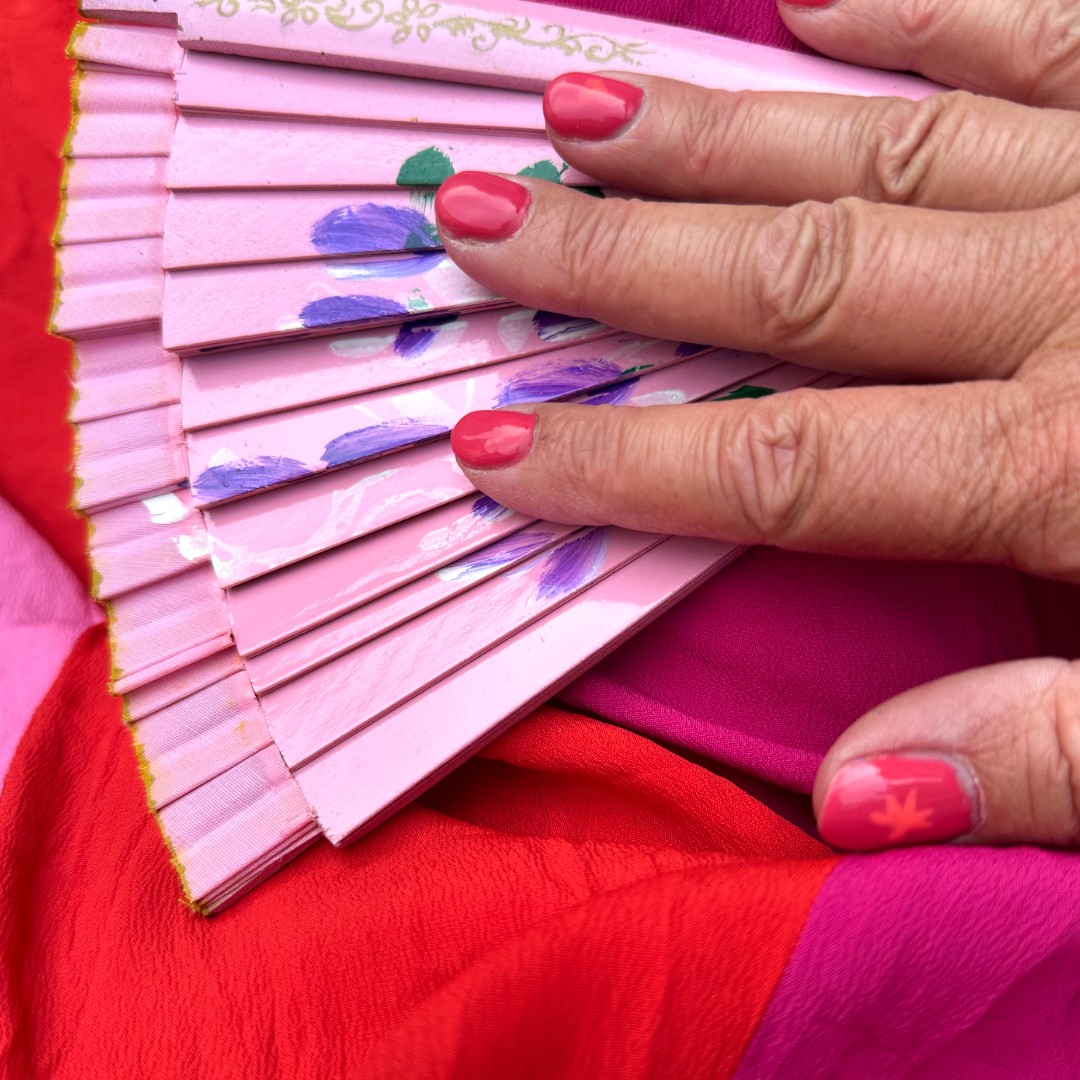 Rode gellak met nail art