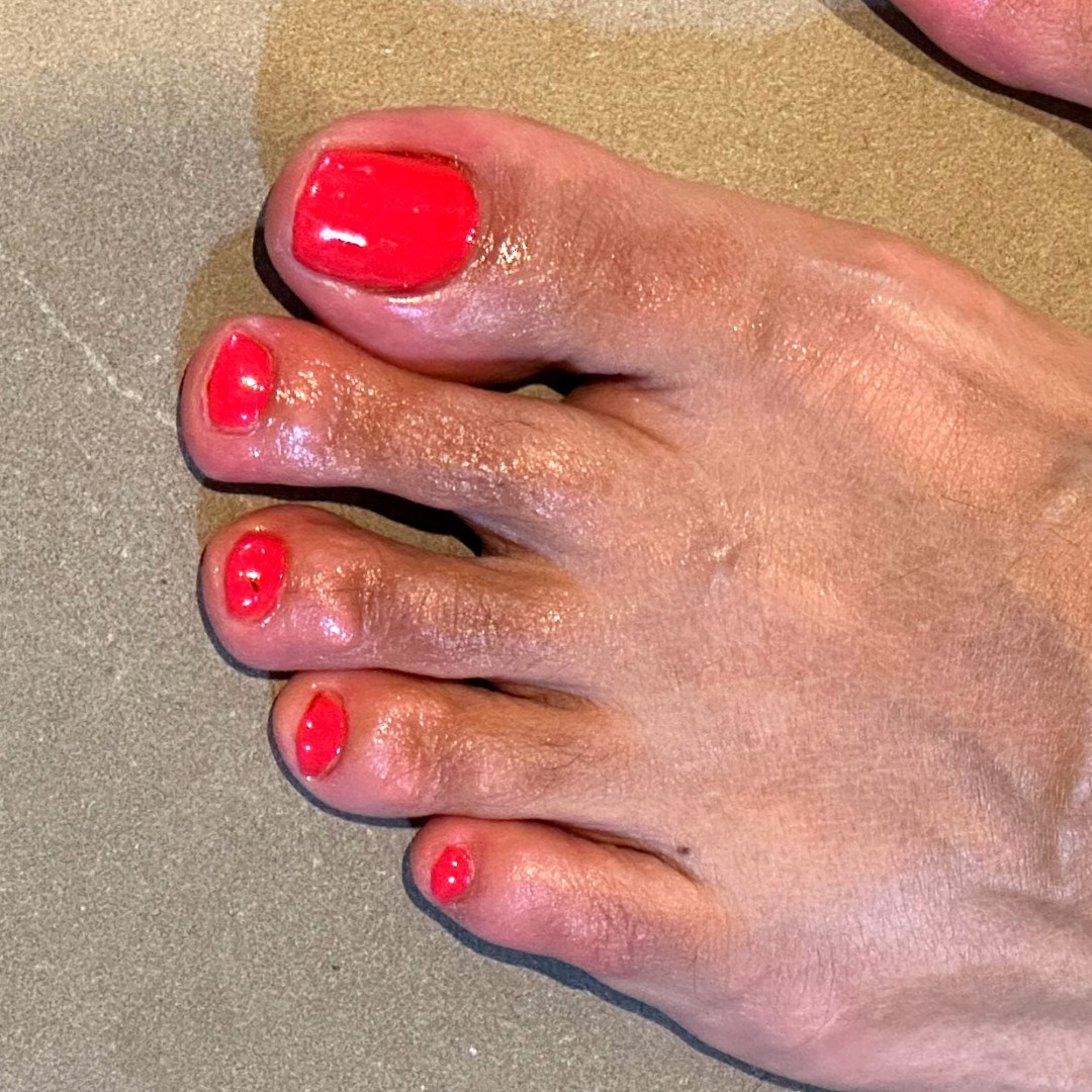 Rode pedicure